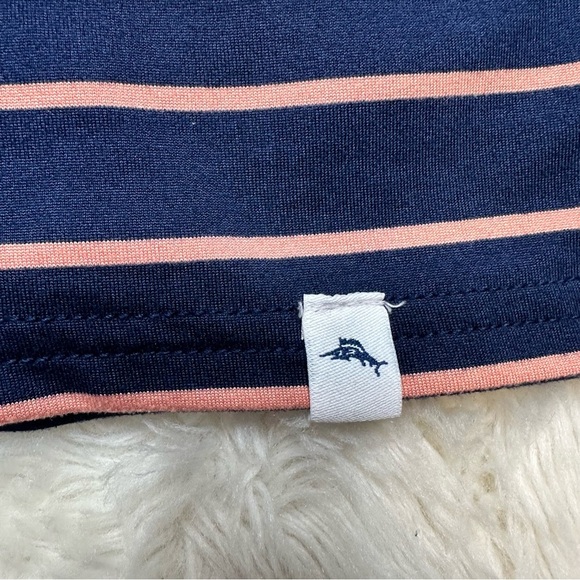 Tommy Bahama Polo Shirt Blue and Pink Striped Size 6 - Picture 2 of 16